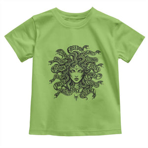 Feminist Medusa Power Snake Wisdom Equality Goth Toddler T Shirt