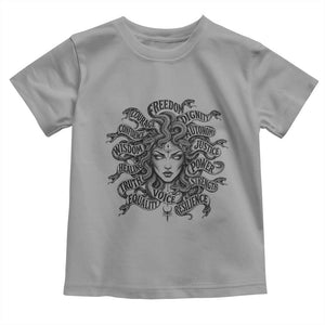 Feminist Medusa Power Snake Wisdom Equality Goth Toddler T Shirt