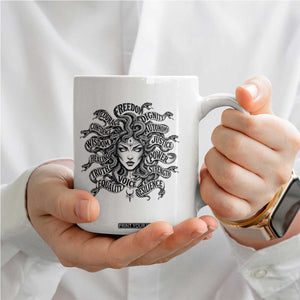 Feminist Medusa Power Snake Wisdom Equality Goth Coffee Mug
