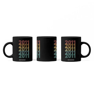 15th Birthday Coffee Mug Vintage 2011 Retro 15 Years Old Birthday