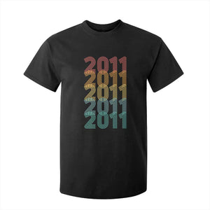 15th Birthday T Shirt For Kid Vintage 2011 Retro 15 Years Old Birthday