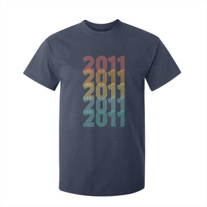 15th Birthday T Shirt For Kid Vintage 2011 Retro 15 Years Old Birthday