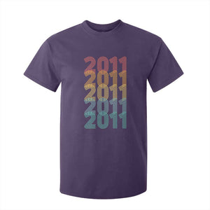 15th Birthday T Shirt For Kid Vintage 2011 Retro 15 Years Old Birthday