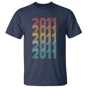 15th Birthday T Shirt Vintage 2011 Retro 15 Years Old Birthday