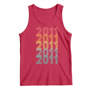 15th Birthday Tank Top Vintage 2011 Retro 15 Years Old Birthday