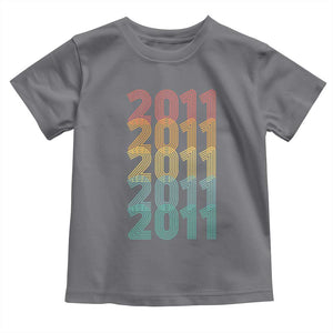 15th Birthday Toddler T Shirt Vintage 2011 Retro 15 Years Old Birthday