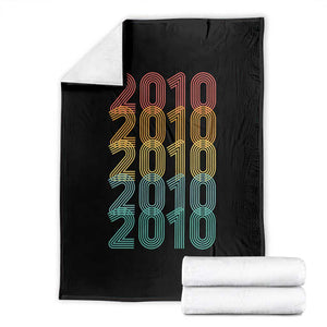 16th Birthday Throw Blanket Vintage 2010 Retro 16 Years Old Birthday