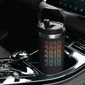 16th Birthday Flip Straw Tumbler Vintage 2010 Retro 16 Years Old Birthday