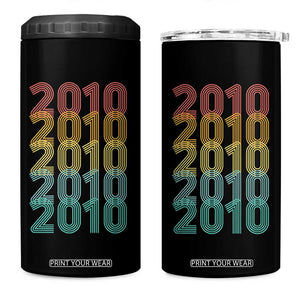 16th Birthday 4 in 1 Can Cooler Tumbler Vintage 2010 Retro 16 Years Old Birthday