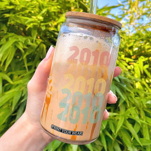 16th Birthday Glass Can Vintage 2010 Retro 16 Years Old Birthday