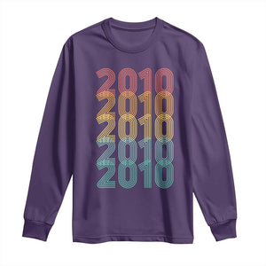 16th Birthday Long Sleeve Shirt Vintage 2010 Retro 16 Years Old Birthday
