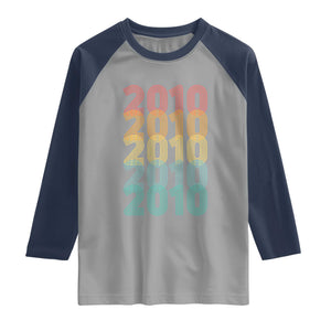 16th Birthday Raglan Shirt Vintage 2010 Retro 16 Years Old Birthday