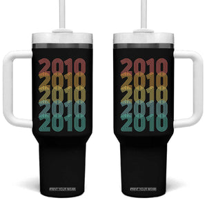 16th Birthday Tumbler With Handle Vintage 2010 Retro 16 Years Old Birthday