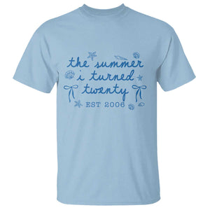 The Summer I Turned Thirty Funny 30th Birthday Est 1996 T Shirt Summer Coastal Birthday Seashell Bow