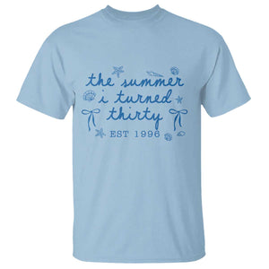 The Summer I Turned Twenty Funny 20th Birthday Est 2006 T Shirt Summer Coastal Birthday Seashell Bow