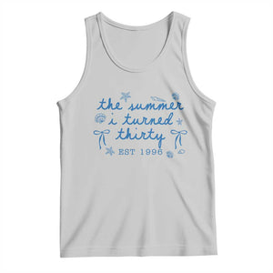 The Summer I Turned Twenty Funny 20th Birthday Est 2006 Tank Top Summer Coastal Birthday Seashell Bow