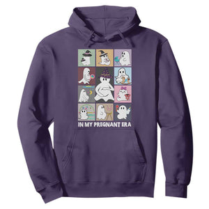 Halloween Pregnancy Reveal Hoodie In My Pregnant Era Maternity Ghost TS11 Purple Print Your Wear
