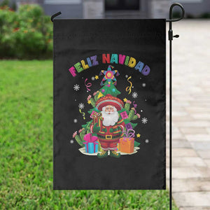 Funny Christmas In Mexico Garden Flag Feliz Navidad Sombrero Santa Xmas Tree TS11 Print Your Wear
