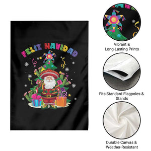 Funny Christmas In Mexico Garden Flag Feliz Navidad Sombrero Santa Xmas Tree TS11 Print Your Wear