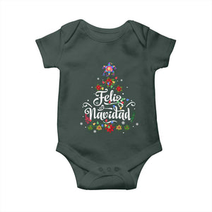 Christmas In Mexico Baby Onesie Feliz Navidad Pinata Star Xmas Tree TS11 Print Your Wear