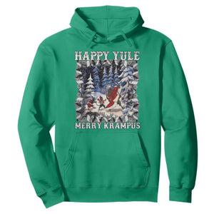 Happy Yule Merry Krampus Hoodie Vintage Krampus Black Cat TS11 Irish Green Print Your Wear