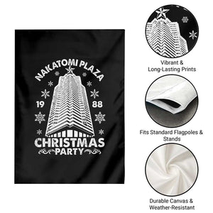 Nakatomi Plaza Garden Flag Christmas Party 1988 Vintage Snowflake TS11 Print Your Wear