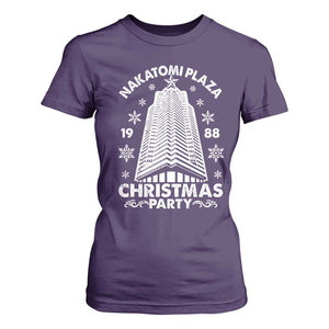 Nakatomi Plaza T Shirt For Women Christmas Party 1988 Vintage Snowflake TS11 Purple Print Your Wear