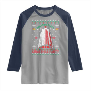 Nakatomi Plaza Raglan Shirt Christmas Party 1988 Seasons Greetings TS11 Sport Gray Navy Print Your Wear
