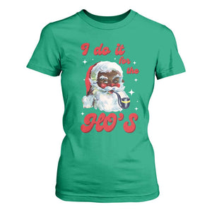 Funny I Do It For The Ho's T Shirt For Women Christmas Naughty Santa TS11 Irish Green Print Your Wear