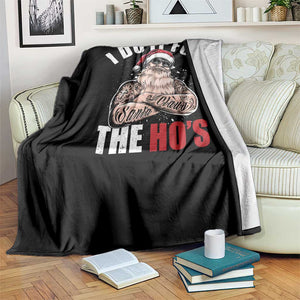Funny Christmas Santa Throw Blanket I Do It For The Ho's TS11 Print Your Wear