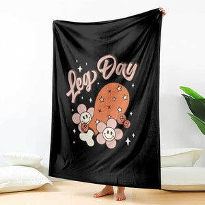 Funny Retro Thanksgiving Throw Blanket Leg Day Fall Season Family Matching TS11 Print Your Wear