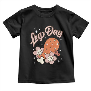 Funny Retro Thanksgiving Baby Shirt Leg Day Fall Season Family Matching TS11 Black Print Your Wear