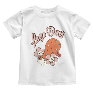 Funny Retro Thanksgiving Baby Shirt Leg Day Fall Season Family Matching TS11 White Print Your Wear