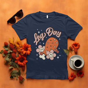 Funny Retro Thanksgiving T Shirt Leg Day Fall Season Family Matching TS11 Navy Print Your Wear