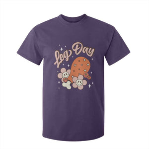 Funny Retro Thanksgiving T Shirt For Kid Leg Day Fall Season Family Matching TS11 Purple Print Your Wear
