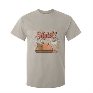 Funny Retro Thanksgiving T Shirt For Kid I Like It Moist Fall Season Family Matching TS11 Sand Print Your Wear