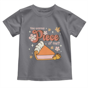 Funny Retro Thanksgiving Baby Shirt You Wanna Piece Of Me Fall Season Family Matching TS11 Charcoal Print Your Wear