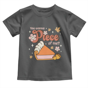 Funny Retro Thanksgiving Baby Shirt You Wanna Piece Of Me Fall Season Family Matching TS11 Dark Heather Print Your Wear