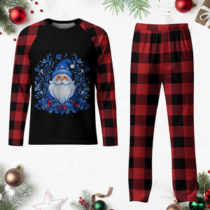 Norwegian Xmas Scandinavian Yule Santa Folk Art Winter Solstice Plaid Pajama Set TS11 Buffalo Plaid Print Your Wear