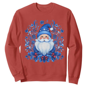 Norwegian Christmas Scandinavian Yule Santa Folk Art Winter Solstice Sweatshirt TS11 Red Print Your Wear