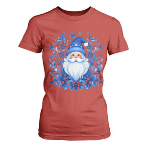 Norwegian Christmas Scandinavian Yule Santa Folk Art Winter Solstice T Shirt For Women TS11 Red Print Your Wear