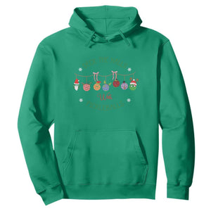 Funny Christmas Pickleball Hoodie Deck The Halls With Pickleballs Santa Hat TS11 Irish Green Print Your Wear