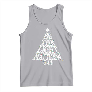 Christmas Be The Light Tank Top Christian Xmas Bible Verse TS11 Athletic Heather Print Your Wear