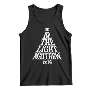 Christmas Be The Light Tank Top Christian Xmas Bible Verse TS11 Black Print Your Wear