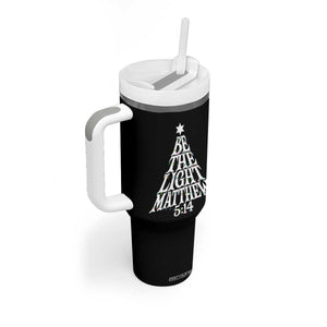 Christmas Be The Light Tumbler With Handle Christian Xmas Bible Verse TS11 Print Your Wear