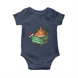 Funny Lil Dumpster Fire 2025 Baby Onesie The Year We Couldnt Afford Anything TS11 Navy Print Your Wear
