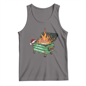 Funny Lil Dumpster Fire 2025 Tank Top The Year We Couldnt Afford Anything TS11 Deep Heather Print Your Wear