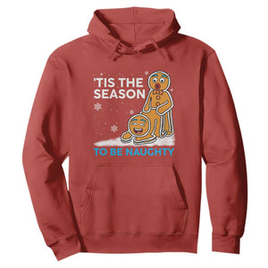 Funny Tis The Season To Be Naughty Dirty Christmas Hoodie Xmas Adult Humor TS11 Red Print Your Wear