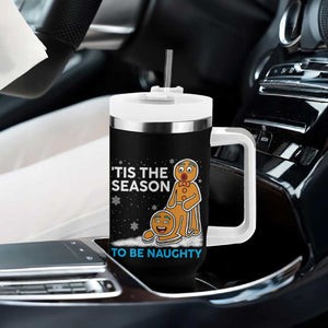 Funny Tis The Season To Be Naughty Dirty Christmas Tumbler With Handle Xmas Adult Humor TS11 Print Your Wear