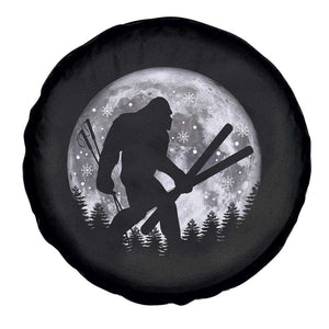 Funny Skiing Bigfoot Ski Winter Sport Moon Spare Tire Cover TS11 Print Your Wear